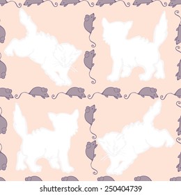 Pattern color of cats and mice