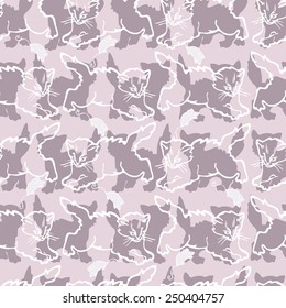 Pattern color of cats and mice
