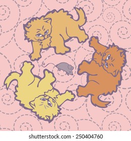 Pattern color of cats and mice