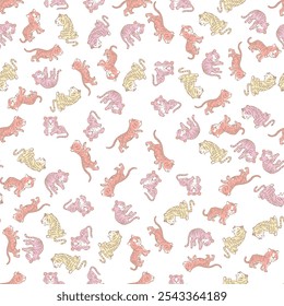 Pattern color of cats and mice