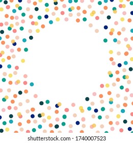 Motif avec fond de points de couleur pour l'illustration du vecteur de conception Web. Bannière de concept. Papier peint tendance.