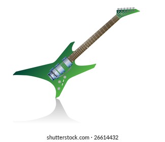 Pattern of color electric guitar for design use