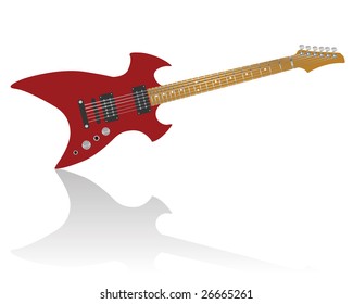 Pattern of color electric guitar for design use