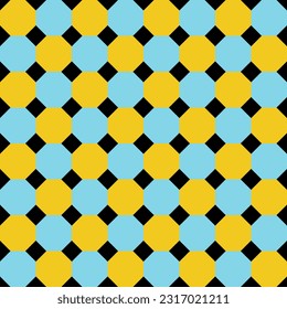 Pattern with color Octagon for design. Geometric vector background with tiled elements. Seamless pattern with repeating tiles. Ornamental abstract wallpaper. Decoration wrapping.