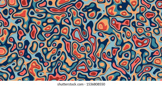 pattern color with papercut vector