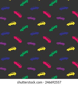 Pattern with colored cars