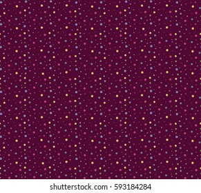 Pattern of colored circles on the vinous background
