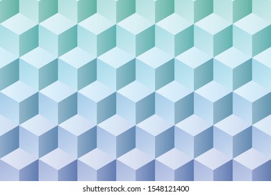 Pattern of colored cubes. Multicolored cubic background. Abstract Cube pattern background and decoration.