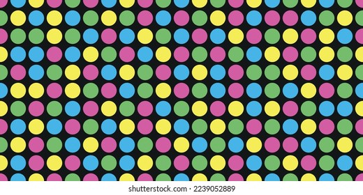 Pattern of colored dots. Mosaic simple pattern from a regular grid dot. For print and interior, stylish decoration.