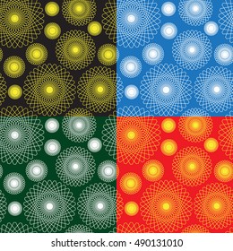 pattern of colored lights