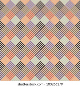Pattern with colored line in squares