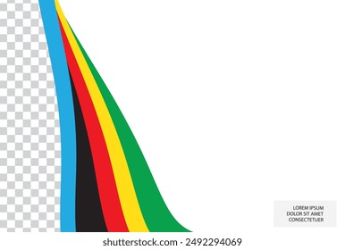 Pattern with colored lines. Vector design.