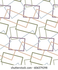 Pattern with colored polygons on the white background