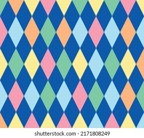 Pattern of colored rhombuses, special for backgrounds and textiles
