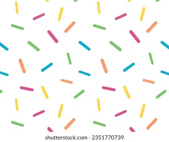 pattern colored small sticks on a transparent background, seamless graphics, pattern for the holidays