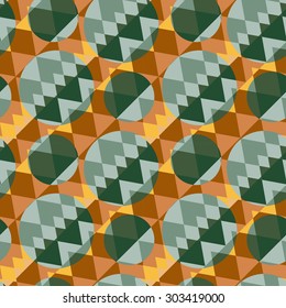 pattern of colorful abstract geometric shapes of mixed circles and diamonds