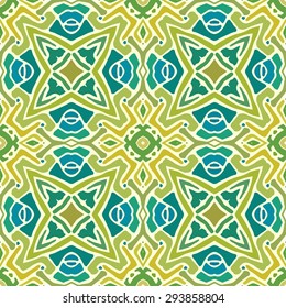 pattern of colorful abstract mandala shapes