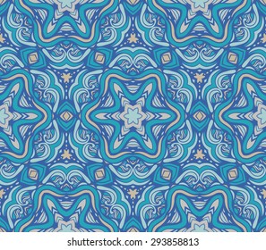 pattern of colorful abstract mandala shapes