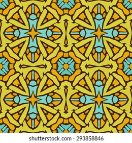 pattern of colorful abstract mandala shapes