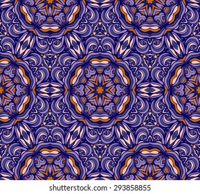pattern of colorful abstract mandala shapes