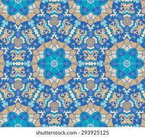 pattern of colorful abstract mandala shapes N19