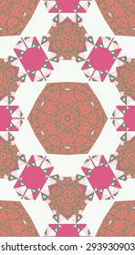 pattern of colorful abstract mandala shapes