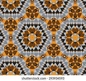 pattern of colorful abstract mandala shapes