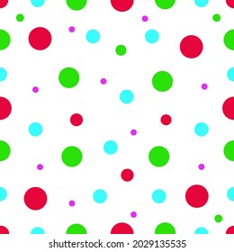 Pattern colorful balls with out background 