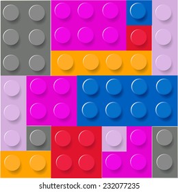 Pattern of colorful childish blocks vector