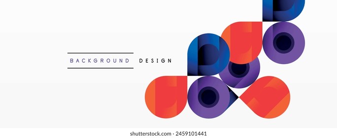 A pattern of colorful circles, including magenta and electric blue, stacked on a white background. The circles form a visually appealing art piece or logo, resembling a fashion accessory or diagram