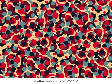 Pattern with colorful circles.Vector background.
