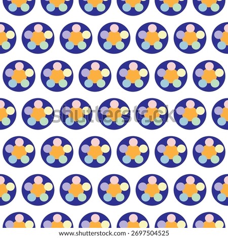 Pattern of Colorful Geometric Circles