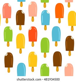 pattern colorful ice lolly