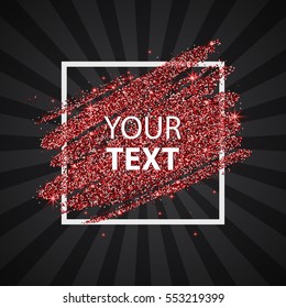Pattern with colorful kisses on dark background