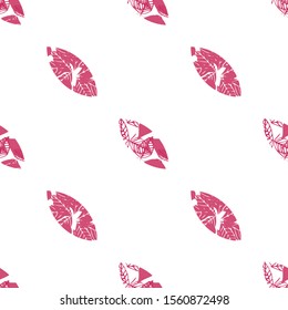 A pattern with colorful leaves you can use to print on fabric, paper and other surfaces