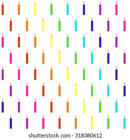 Pattern with colorful pencils ?2