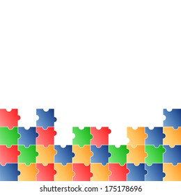 pattern of colorful puzzle.multicolored mosaic