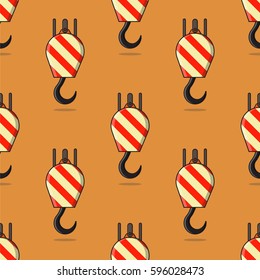 Pattern. Colorful seamless pattern of cranes.
