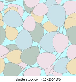 Pattern with a lot of colorfull sunglasses inside