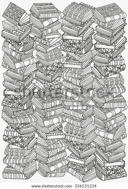 Download Pattern Coloring Book A4 Size Artistic Stock Vector ...