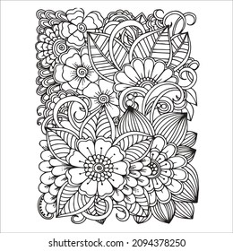 pattern coloring page for everyone