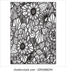 Pattern coloring page for everyone