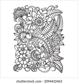 Pattern coloring page for everyone