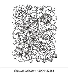 Pattern coloring page for everyone