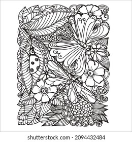 Pattern coloring page for everyone