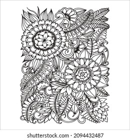 Pattern coloring page for everyone