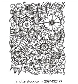 Pattern coloring page for everyone