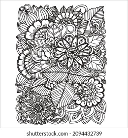 Pattern coloring page for everyone