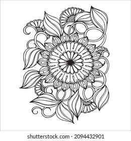 Pattern coloring page for everyone