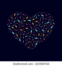 diseño de colores diseño amor al corazón